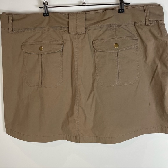 Lane Bryant Camel Colored Tie Belt Front Skort Women’s Size 26 - Picture 3 of 7